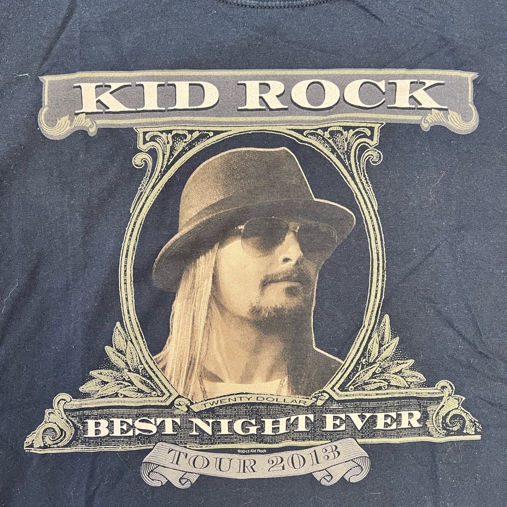 Kid Rock Best Night Ever 2013 Tour TShirt Gem